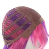 Синтетические парики l-e-e-e-e-e-email парик Синтетические волосы Xayah Cosplay Wig Lol Star Guardians Cosplay Long Pink Purple Wig с ушами Хэллоуин теплостойкий HKD230818