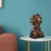 Objets décoratifs Figurines Lion Lion Sculpture Golden Head Statue Animal MODERNAL CORTISSEMENT DÉCORT