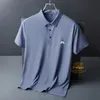 Herrpolos J Lindeberg Golf Shirt for Men mode Casual Short Sleeve Summer Ice Silk Breattable Polo T Sports Tops 230817