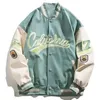 Vestes pour hommes Y2k PU Veste en cuir Baseball HipHop Streetwear Corée Mode Manteaux en vrac Femmes Surdimensionné Vintage Varsity Bomber 230817