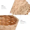 Set di stoviglie Bamboo Mini Basket Flower Decor-interno Porta di frutta tessa a mano artificiale