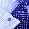 Cuff Links Kflk Gioielli Shirt gemella per maschile marchio Purple Crystal Cuff Link Pulsante di sposa di lusso Ospiti di alta qualità 230818