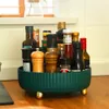 Food Storage Organization Sets 360° Rotating Spice Rack Organizer Seasoning Holder Kitchen Fruit Tray Desktop Cosmetic For Hom 230817
