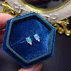 Pendientes de sementales Anillo de ópalo misterioso yulem para ropa diaria 4 5 mm de plata de plata de octubre de octubre