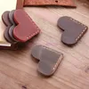 100pcs/lot Handcrated Vintage Leather Bookmarks For Book Mini Corner Page Marker Genuine Bookmark Reader Gift