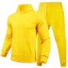 Herren-Tracksanzusen mit Kapuze-Sweatshirt Casual Fashion Lose komfortabler Sport lang Ärmel 2-teiliger Frühlings- und Herbst-Top