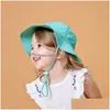 Stingy Brim Hats uni Cotton Bucket Baby Summer Sunsn Hat Pure Color Sunbonnet Fedoras Outdoor Fisherman Beach Cap Delivery Fashio Dhisy