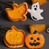 Baking Moulds 4Pcs/Set Halloween Pumpkin Mold Set Convenient Irregular Safe Mini Cute Cutter Cake Biscuit Decorating Tools