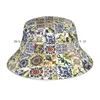 Beretti Abstract Majolica Beanies Cappello a maglia Majolique Italie Tiles Sicilia Lemon Summer Italia Art Brimless SkullCap