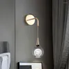 Настенная лампа современный хрустальный творческий светодиод висит для эль -лестницы вход