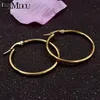 Stud CHIMDOU Gold color Stainless Steel Earrings 2023 Women Small or Big Hoop Party Rock Gift Two colors wholesale 230816