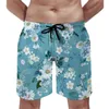 Men's Shorts Daisy Marguerite Floral Flowers Board Summer Daisies Sportswear Beach Men Quick Dry Retro Design Swimming Trunks