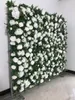 Fleurs décoratives Tongfeng White Plant tropical 3D Panneau de fleur murale Runner Artificiellesl Green Wedding Couple de chambre à coucher