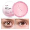 Sakura Essence Collagen Eye Mask Увлажняющие гелевые пласты за глаз Удалите темные круги антивозрастные сумки, уход за глазами уход за глазами 70G