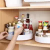 Organisation de stockage des aliments Définit le plateau d'organisateur de l'armoire rotative à 360 degrés Spices non glissières Plaque rond de la salle de bain Boîte à la salle de bain Cosmetic Box 230817