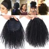 Кружевные парики афро извращенные вьющиеся человеческие шнурки для шнурки хвоста с зажимом в кусочках волос хвост человеческие волосы 230817