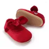 Первые детские туфли для пешеходов для рожденного крещения белый бахновой