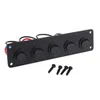 Parti ATV 12-24V 5 Gang Round Dash Rocker Switch Switch Pannello blu/rosso/verde LED per camper per autobus mari