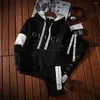 Men's Tracksuits Fashion Tracksuit Print Hoodies Sport Pants Suit Pullover Sweatshirt And Jogging Sweatpant Set Streetwear