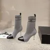 مصمم فاخر Sock Boots Channet