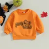 T Shirts FocusNorm 0 4y Bambini per bambini ragazzi Halloween T magliette a maniche lunghe lettere stampati per la felpa per frotte 230818