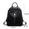 Sacos escolares moda faculdade meninas bagpack mulheres bonito mini marca mochila pu mochila feminina preto viagem pequena senhora bolsa de ombro de couro 230817