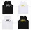 Heren T-shirts Plus size t-shirt vracht Alcatraz Tanks Korte Top Sexy vesten Zwarte mouwloze O-Neck CropTops Tanktops Y2K Crop Vest S-XL J1A2#