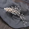 Clip per capelli cristalli da sposa Parl headhand Flower clip floreale goltette gioielli da sposa con le bande per capelli da sposa accessori