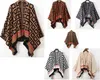 Autumn Winter Womens tröja Lululemen Womens tjock varm designer Cardigan Plaid Poncho och Wrap Plus Size Sticked Pashmina Cashmere Sweaters Cape S-L