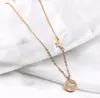 Hänge halsband Rose Gold Color Hollow Star Necklace Women Bijoux Trendy rostfritt stål hängen för vänner smycken