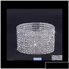 Браслеты 10 шт. 110 рядов Антистон Австрия CZ Crystal Bride Streathy Brangle Bricland Bristant Bracelet доставка DHFAT