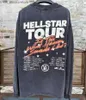 Sweats à capuche pour hommes Sweatshirts Classic Flame Letter Print Hellstar T-shirt à manches longues Do Old Wash Craft Hommes Femmes Top Tee Fashion All-match HELLSTAR T-shirt T230818