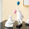 Decoratieve objecten Figurines Ins Style Resin polaire ballonbeer ornamenten Modern Simple Forme Design Creative Mooie Home Office Decor Kid's Gift 230817