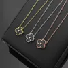 12 Mix styles Women Luxury Designer Necklace Single Diamond Flower Pendant Top Quality Brass Necklace Wholesale