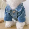 Hundkläder Fashion Pet Denim Cloth -kappa Små kläder Spring Puppy Jeans Jacka för Chihuahua Cat 230817