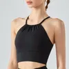 Yoga-Outfit hängende Nacken nahtlose Weste Running Fitness Sport Bra Frauen Fitnessstudio Sexy atmungsaktiv