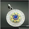 Colliers pendants pendentifs bijoux mode beauté strass rond Collier en métal 60cm