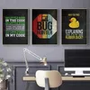 Gaming Zone Canvas målning Hacker Code Poster Programmer Funny Citat Prints Wall Art Pictures Boy Game Bedroom Living Room Decor Gift Idea No Frame WO6