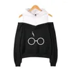 Women's Hoodies Harrys Glasses Printed Sexy Sweatshirt Women Casual Harajuku Hoodie Fashion Pullover Clothes Streetwear