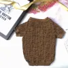 Dog Apparel Autumn Winter Pet Clothes Fashionable Letter Embroidery Puppy Pets Sweater Luxurys Designers Pet DogS Clohes Brown Size:XS-XXL