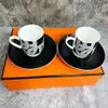 Mokken Runway Design 120 ml Bone China Coffee Cups and Saucers AFBEELDINGEN DISKLAATSEN DISKLIJKEN Middagthee Drinkware 230817