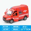 Aircraft Modle 1 32 High Hospital Simulation Ambulance Hospital Rescue Metal Car Model Pull Back with Sound and Light Alloy Diecast Car Toys 230818