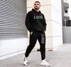 Men's Hoodies Sweatshirts Brand Men Track Suit Jogging Sportswear Set Couple hoodie Women Hoodies Pants Suit Custom Your 230817