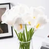 Dekorativa blommor kransar 3/5st Calle Lily Artificial For Decoration Wedding Supplies Bridal Bouquet Table Centerpieces Home Decor Pu Fake Flower HKD230818