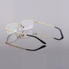 Okulary przeciwsłoneczne ramy szerokość 145 Pół obręczy tytanowe mężczyźni okulary okulary okulary rama optyczna gogle szklanka