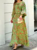 İki parçalı elbise çapraz Avrupa ve Amerikalı kadın bahar gevşek baskı uzun kollu üst yüksek bel yarım büyük boy set 230818