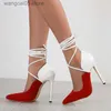 Vestido sapatos liyke estilo novo estilo branco vermelho misto mulheres bombas