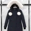 Kanadyjska damska swobodna kurtka na zewnątrz ciepły futrzany płaszcz Knuckle Doudoudoune damski płaszcz zimowy