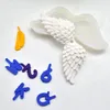 Baking Moulds Silicone Angel Wing Mold DIY Craft Cookies Cake Decorating Tools Fashion Pendant For Valentine's Day Gift