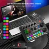 Microfoons podcast Microfoon Sound Card Kit Professional Studio Condensor MIC F998 Live Sound Mixer (optioneel) voor livestreaming podcasting HKD230818